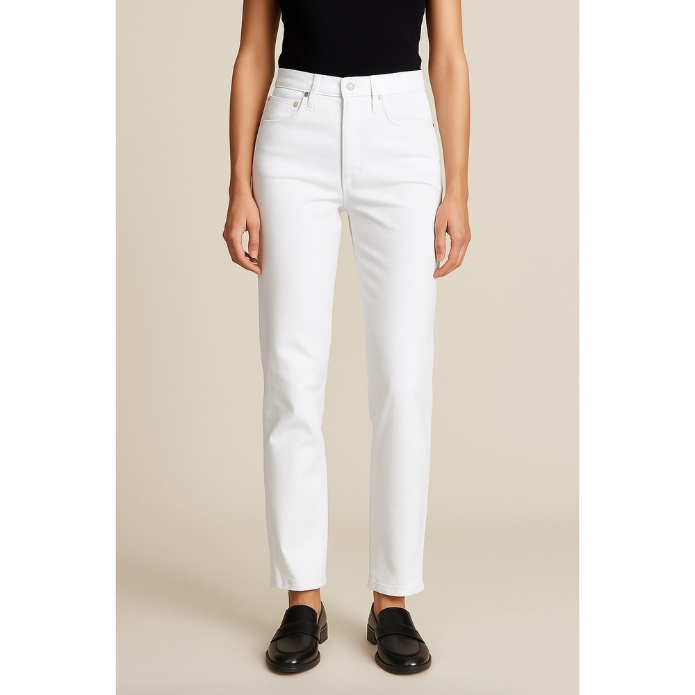 NWT CQY Candid High-Rise Slim White Jeans Size 26 $240
